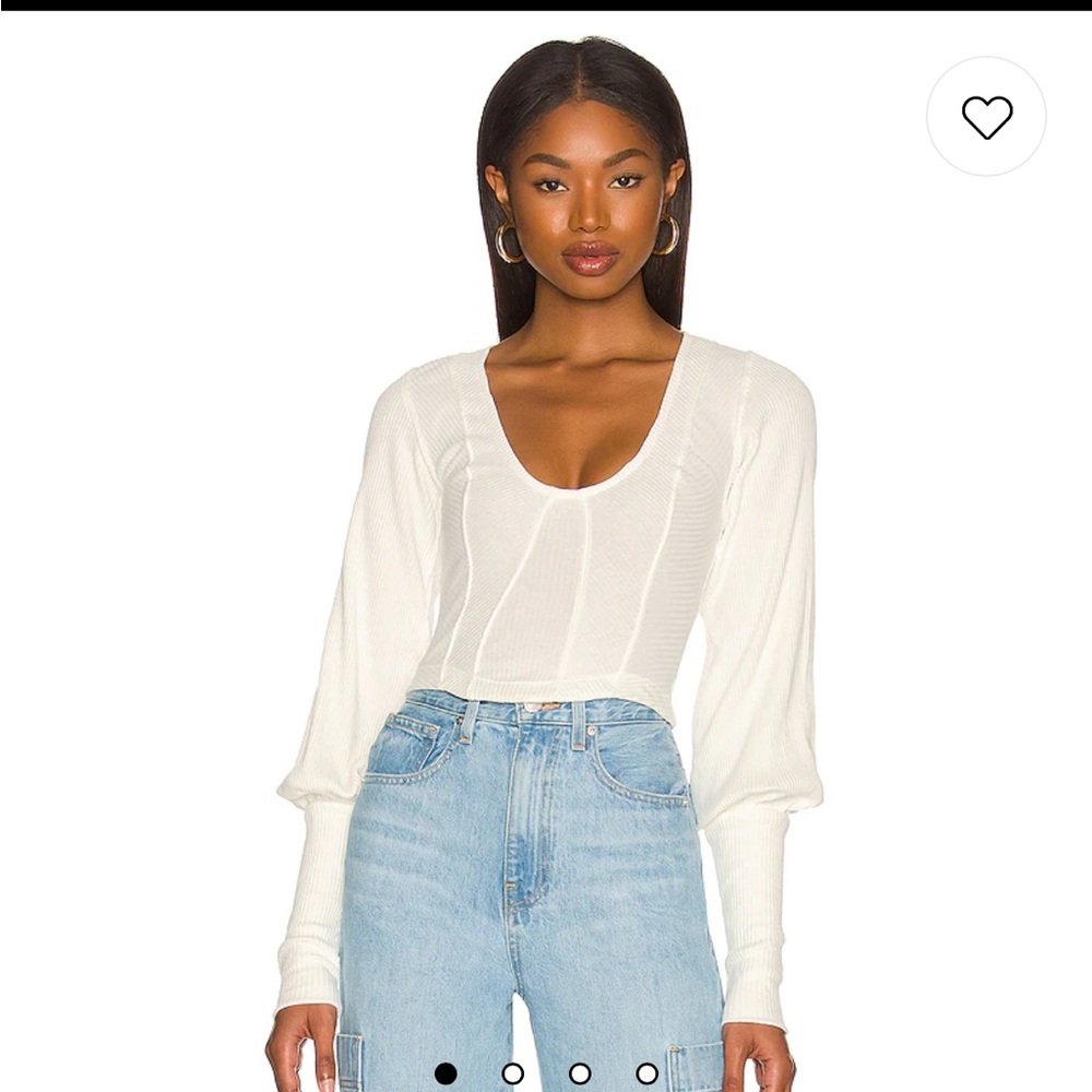 Free People Petra Top in Bright White